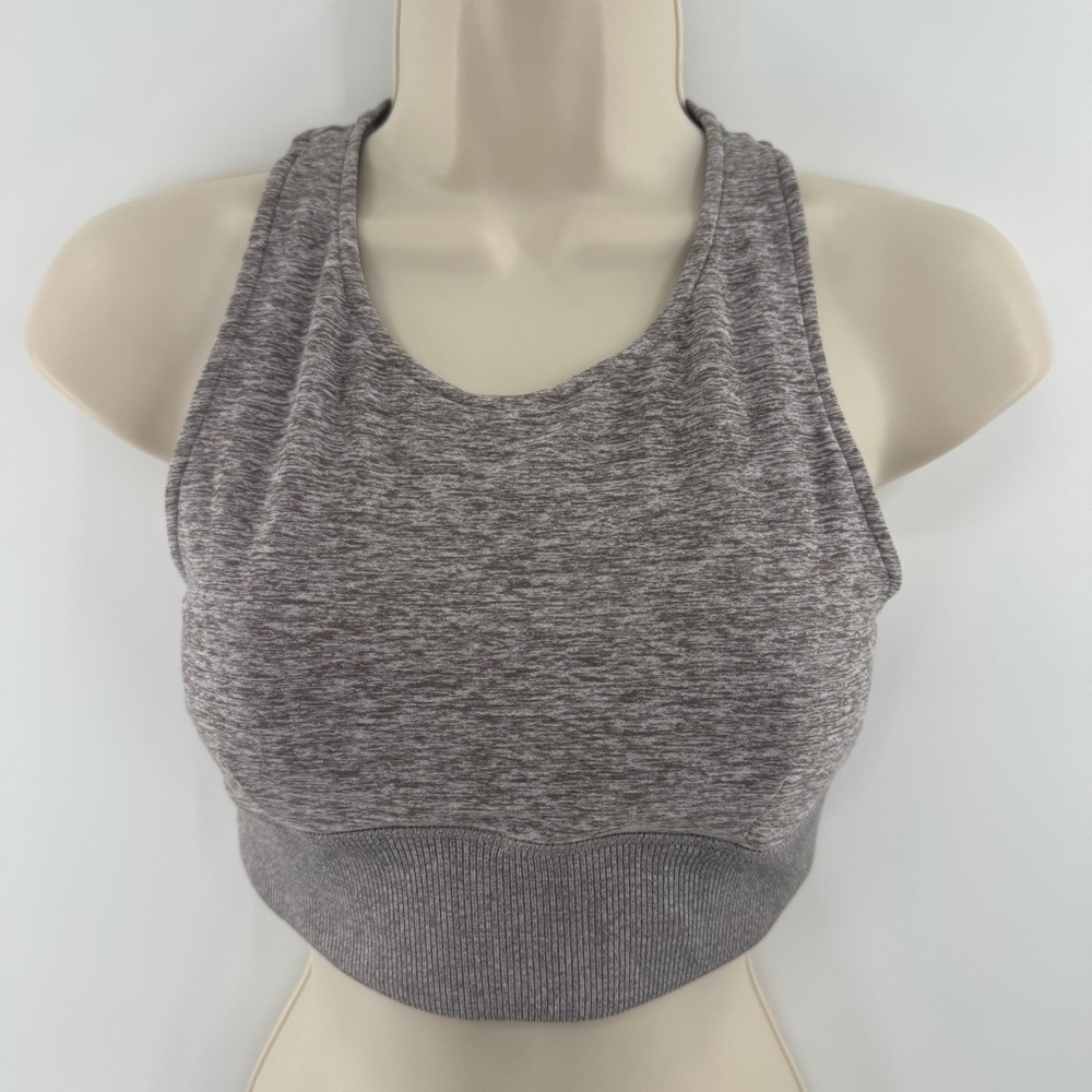 Alo Yoga Gray Racerback Sports Bra Crop Top Size Small